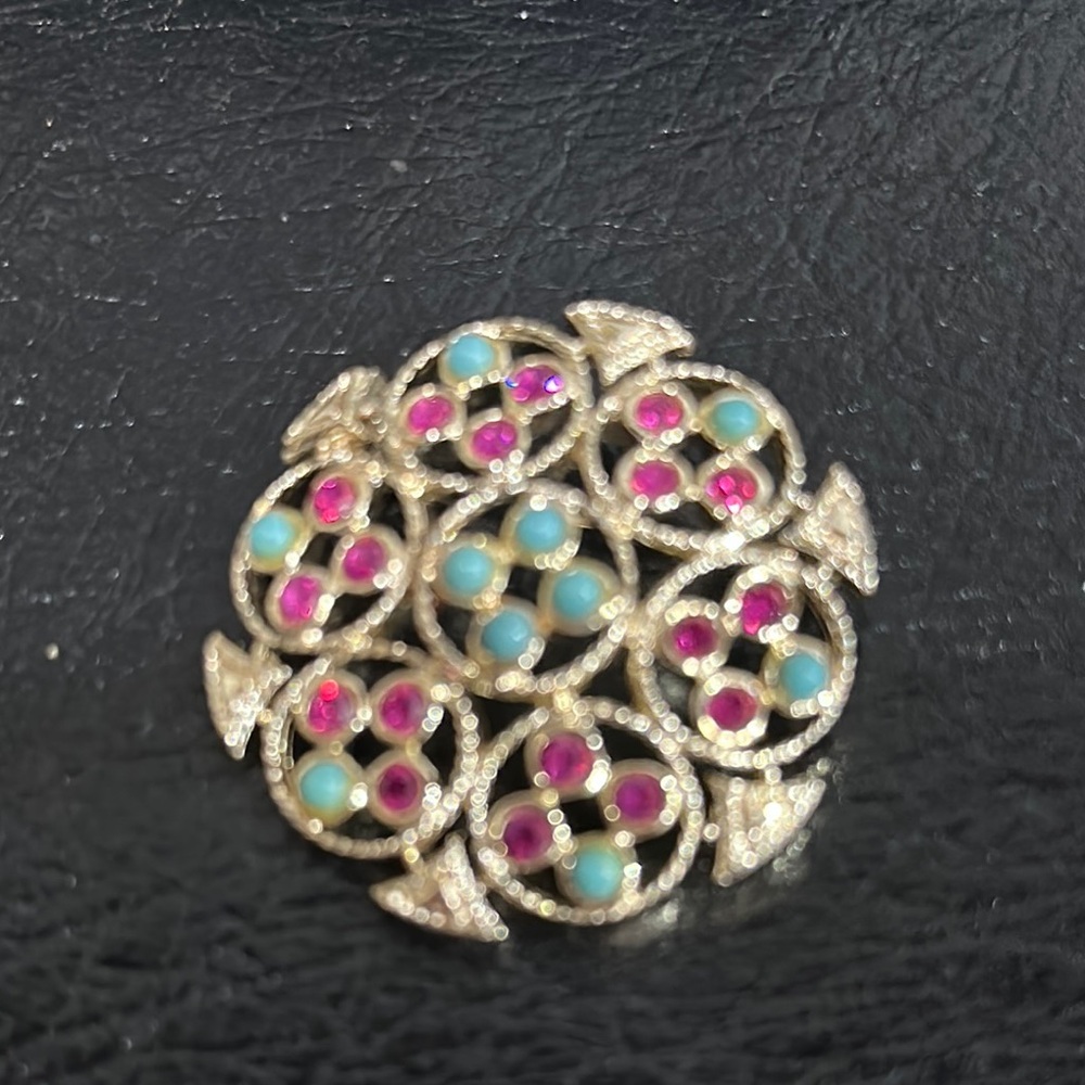 Vintage Sarah Coventry Ceylon Brooch with Intricate Design